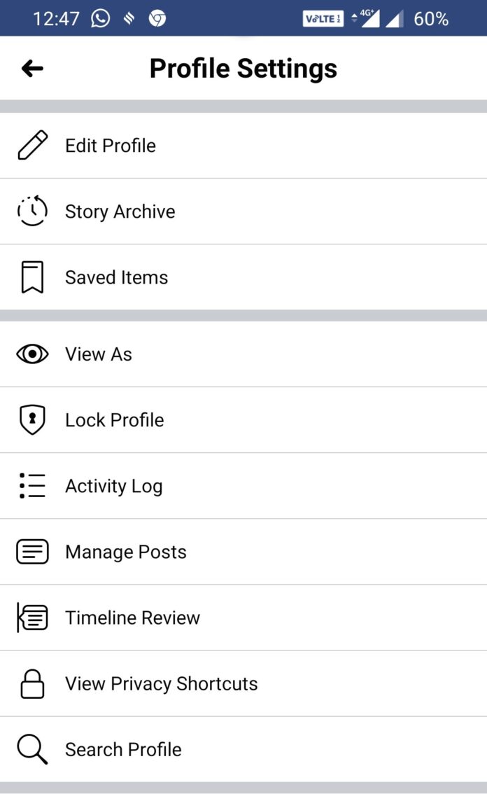 Facebook Lock